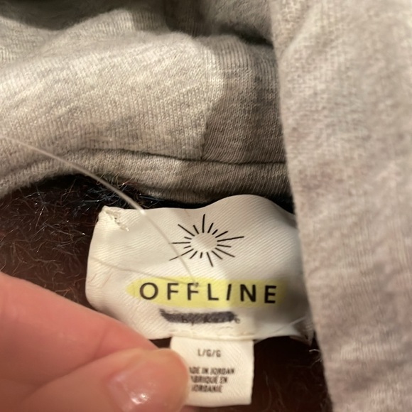 ✨BWOT✨ Chunky knit 🧶 Pullover with Jersey Hoodie Slouchy Oversized Comfy 🤗 - Picture 5 of 10